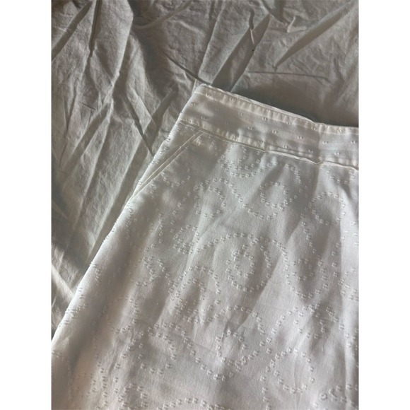The Limited Women's White Eyelet Embroidered Mini Skirt Size 9 - Picture 3 of 9